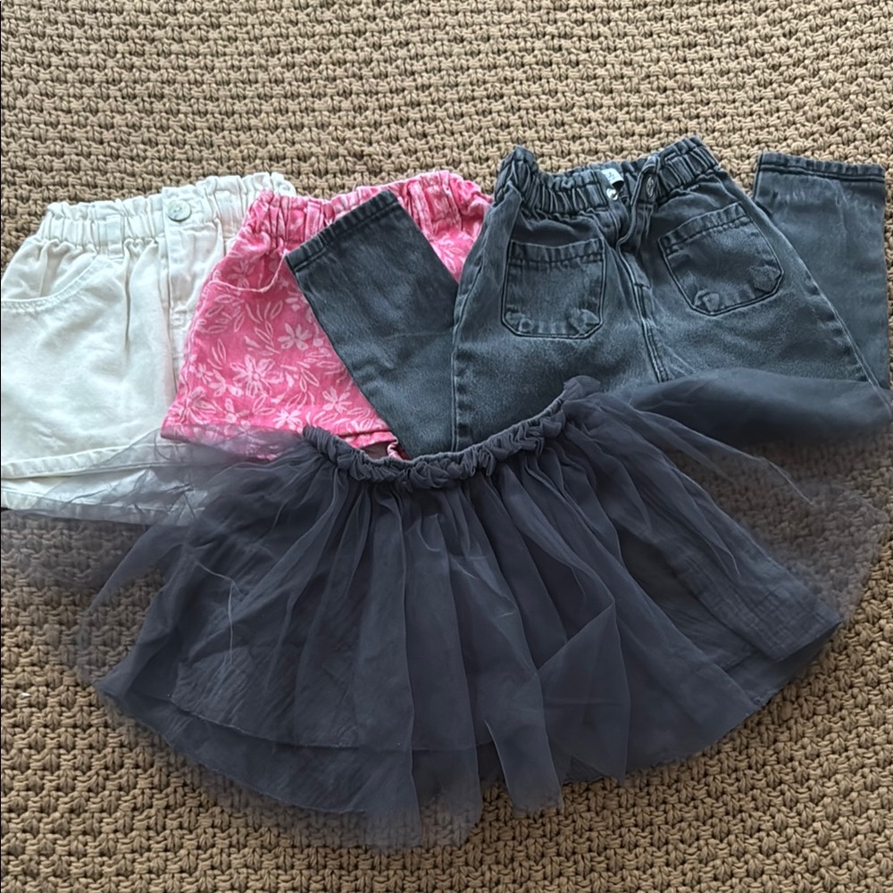 COPY - Zara Stylish Kids Bottoms Set - Pink, Gray, and Cream